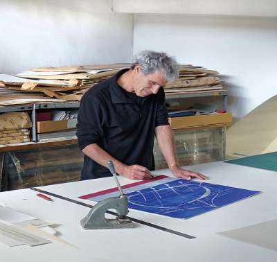Asaf Ben Zvi at the Jerusalem Print Workshop